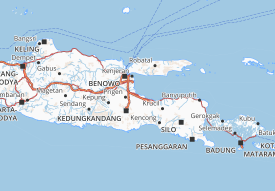 Karte Stadtplan Kota Pasuruan