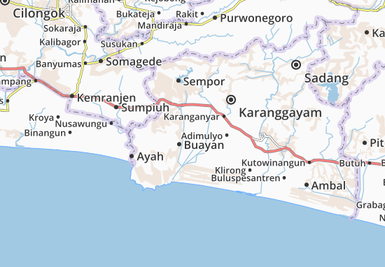 Karte Stadtplan Kuwarasan