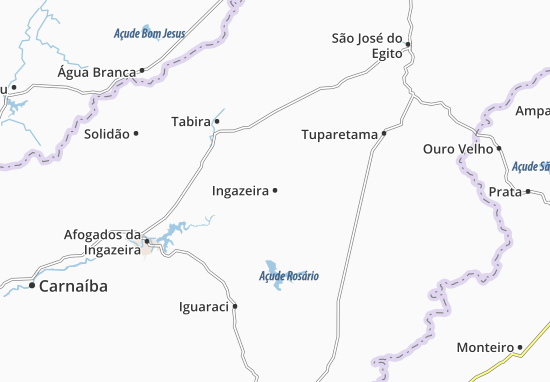 Karte Stadtplan Ingazeira
