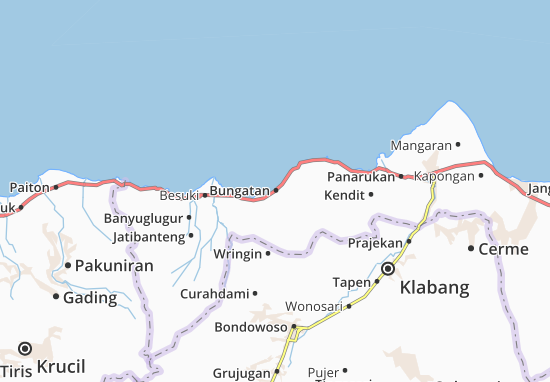 Karte Stadtplan Bungatan