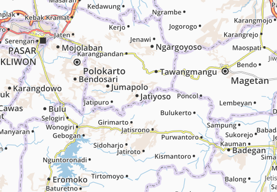 Karte Stadtplan Jatiyoso