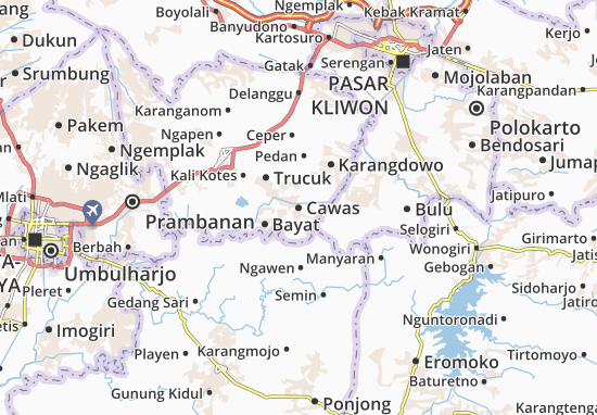 Karte Stadtplan Cawas