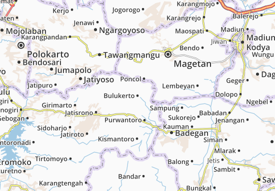 Karte Stadtplan Bulukerto