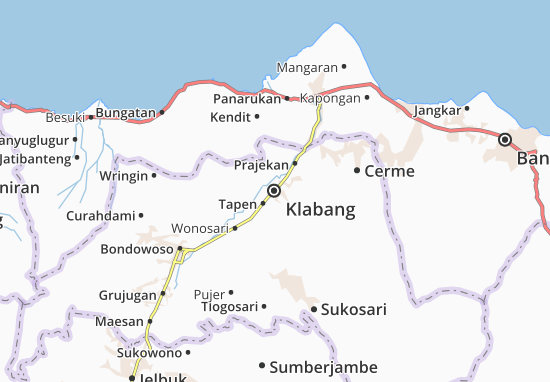 Karte Stadtplan Klabang