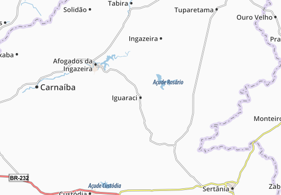 Kaart Plattegrond Iguaraci