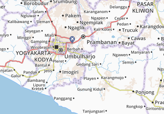 Karte Stadtplan Patuk