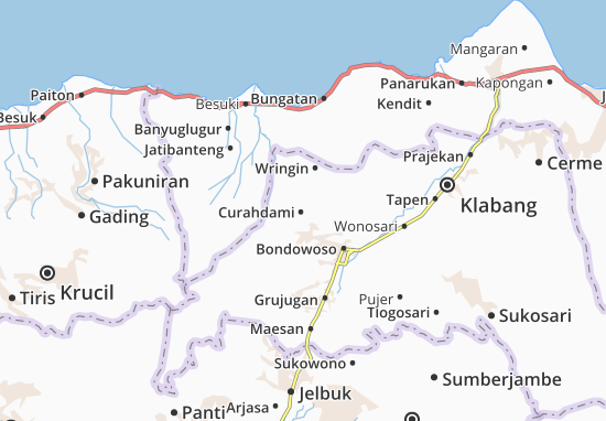 Karte Stadtplan Curahdami
