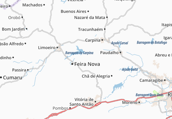 Carte-Plan Lagoa do Itaenga