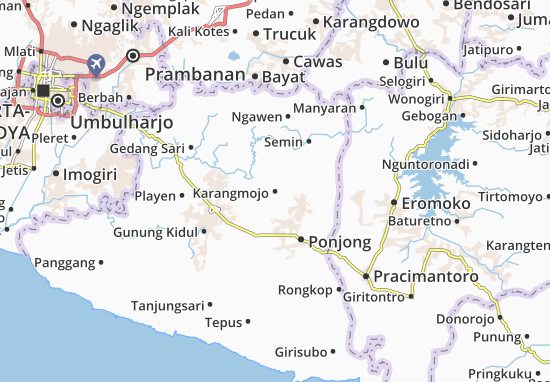 Karte Stadtplan Karangmojo