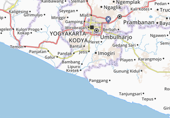 Karte Stadtplan Pundong