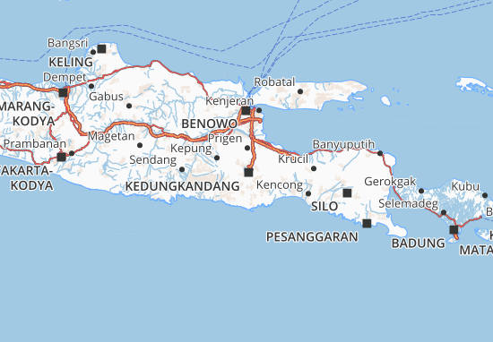  Map  of Kota Malang  Michelin Kota Malang map  ViaMichelin
