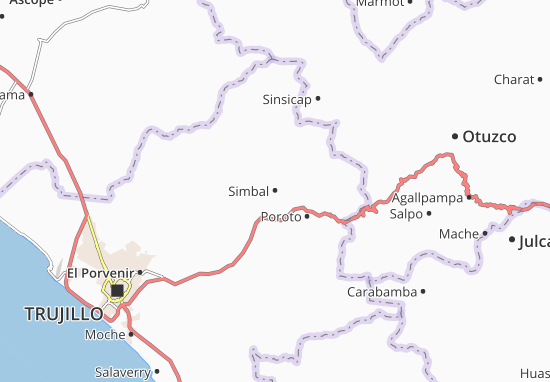 Karte Stadtplan Simbal