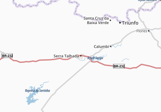 Mapa Serra Talhada