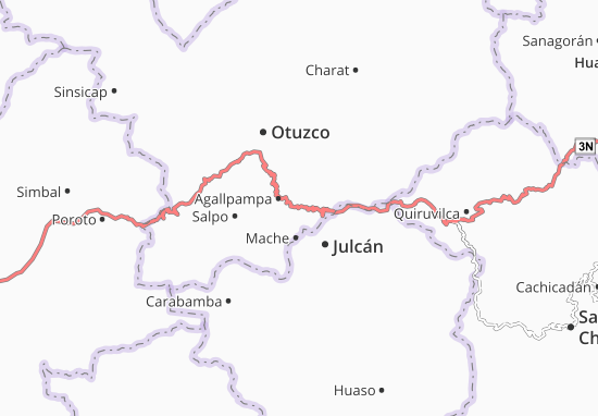 Mapa Agallpampa