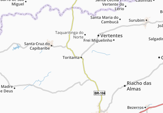 Mapa Toritama
