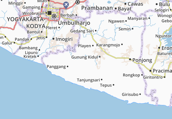 Kaart Plattegrond Paliyan