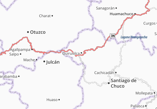 Quiruvilca Map