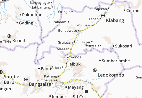 Karte Stadtplan Maesan