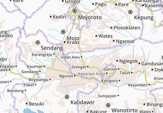 Karte Stadtplan Udan Awu