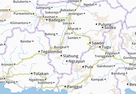 Karte Stadtplan Bungkal