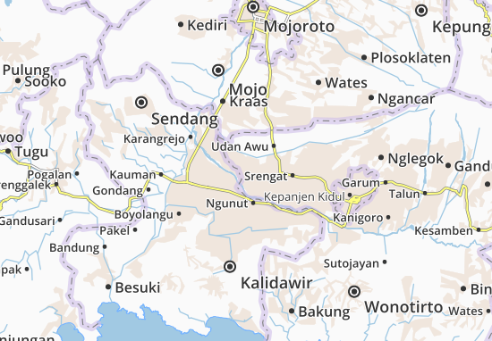 Mapa Wonodadi