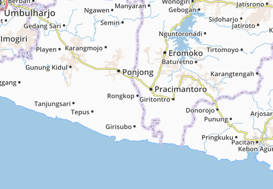 Karte Stadtplan Rongkop