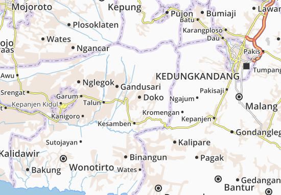 Karte Stadtplan Doko