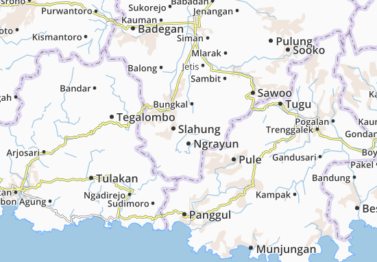 Karte Stadtplan Ngrayun