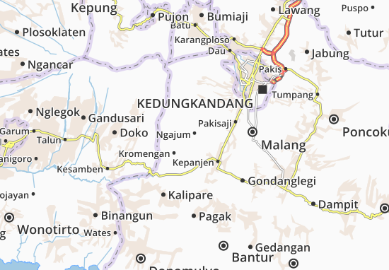 Mapa Ngajum