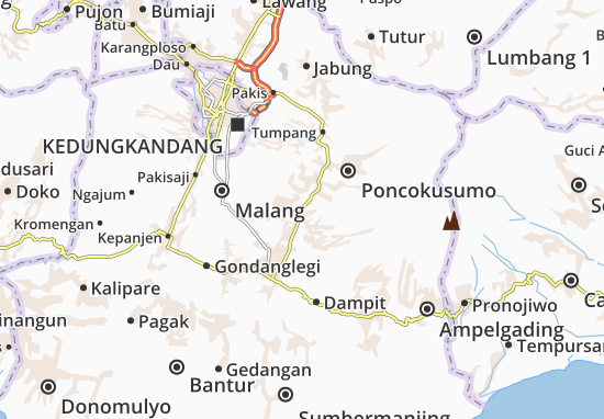 Karte Stadtplan Wajak