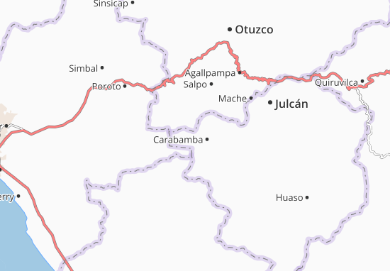 Karte Stadtplan Carabamba