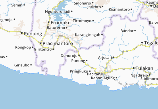 Karte Stadtplan Donorojo