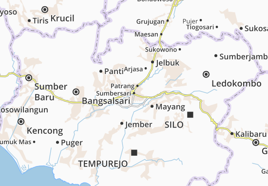 Mapa Sumbersari
