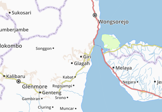 Karte Stadtplan Giri