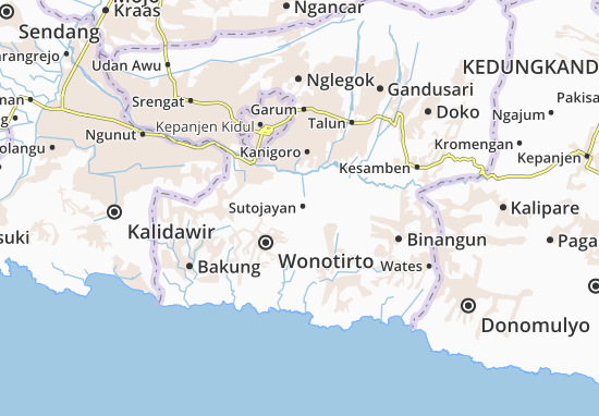 Karte Stadtplan Sutojayan