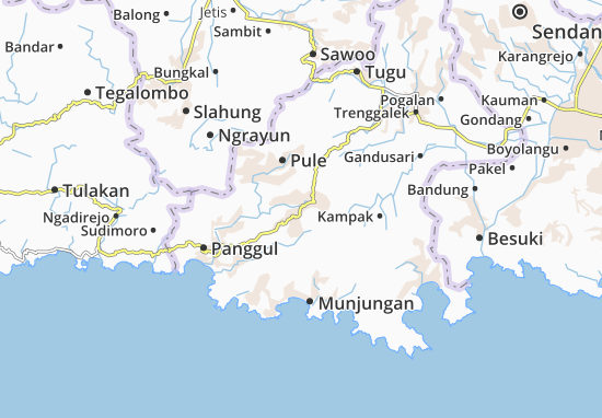 Karte Stadtplan Dongko