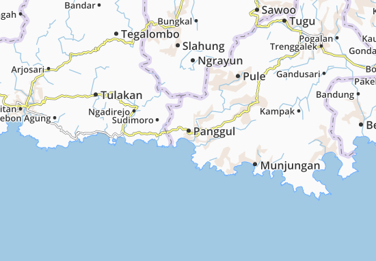 Karte Stadtplan Panggul