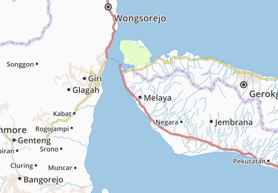 Karte Stadtplan Melaya