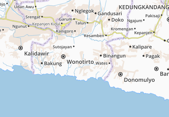 Kaart Plattegrond Panggungrejo