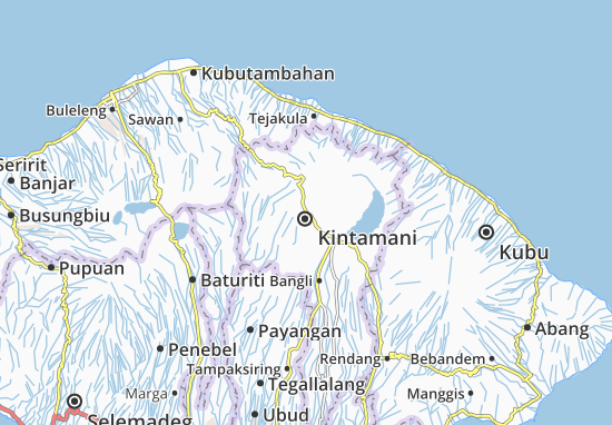 Karte Stadtplan Kintamani