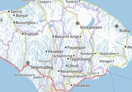 Karte Stadtplan Payangan