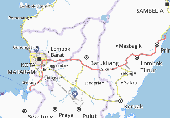 Karte Stadtplan Batukliang