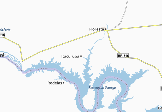 Mapa Itacuruba