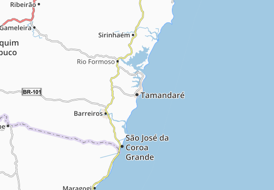 Kaart Plattegrond Tamandaré