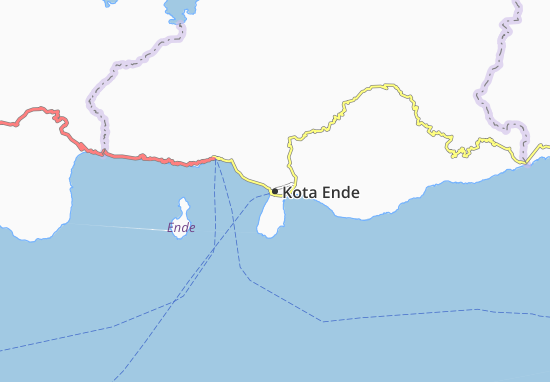 Mapa Kota Ende