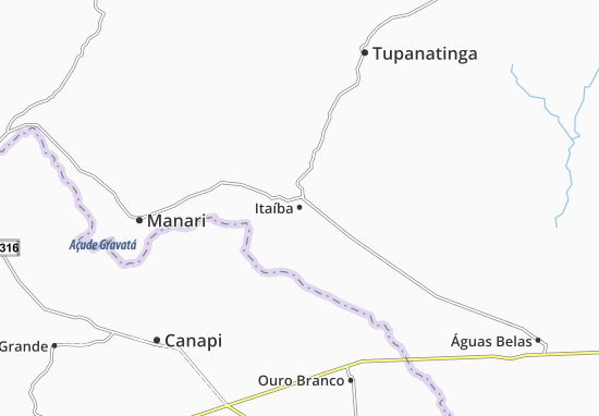 Mapa Itaíba