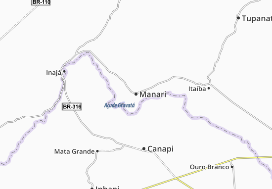 Mapa Manari