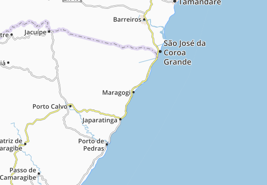 Kaart Plattegrond Maragogi