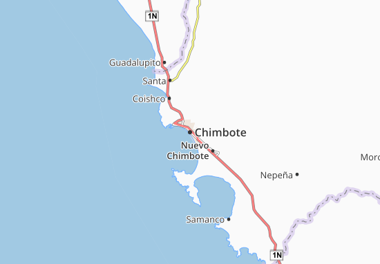 Karte Stadtplan Chimbote
