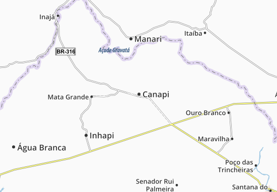Mapa Canapi